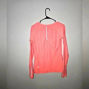 Very nice LuLu‎ Lemon 1/4 zip pullover. Size6. Sherbet orangee